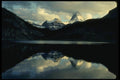 018095 Og Lake Mount Assiniboine Park, B.C. A4 Photo Print