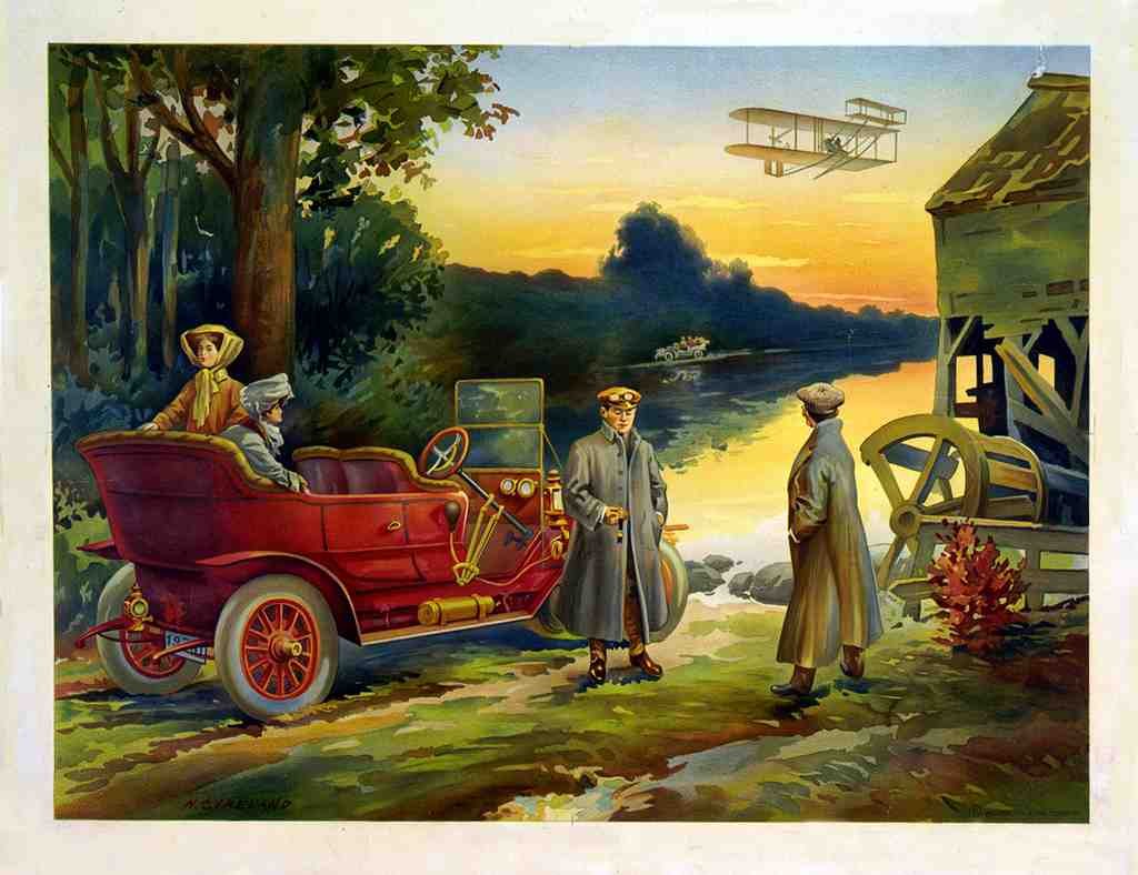 019 Automobile 1910 Vintage A4 Photo Print