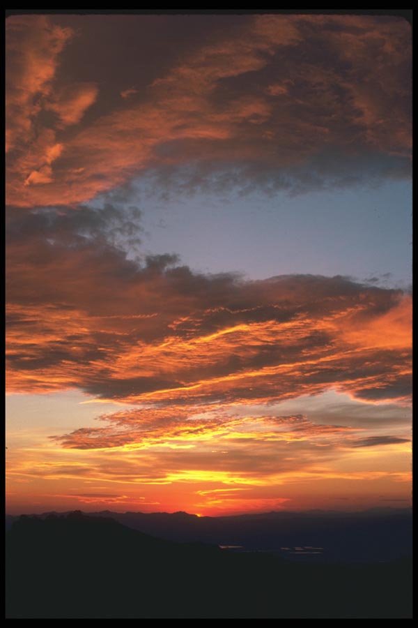 019054 Sunset Over Lower Colorado River, Mohave Desert A4 Photo Print