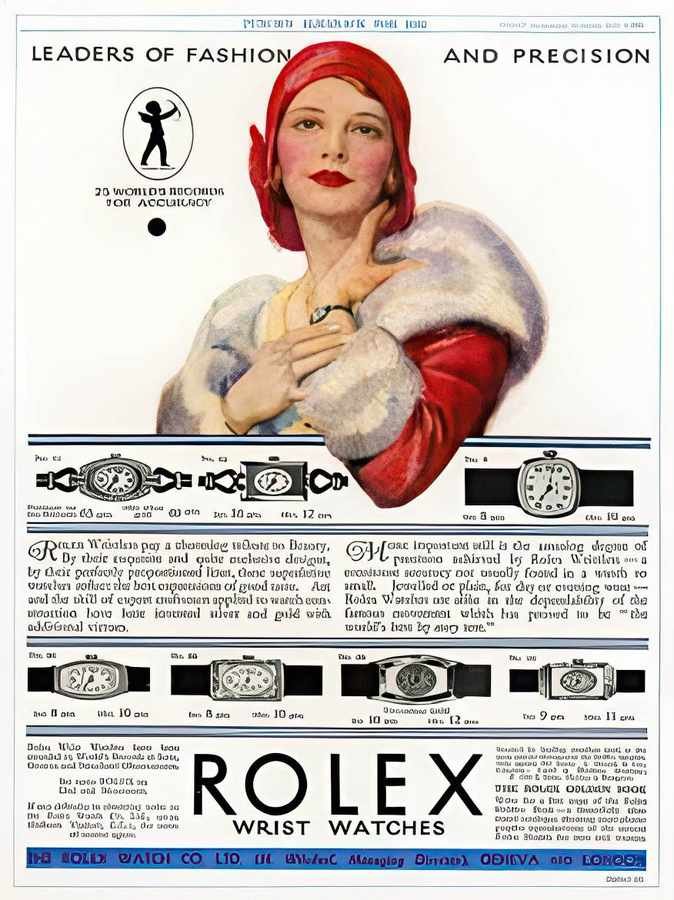 02 Rolex Wrist Watch Vintage Advert A4 Photo Print