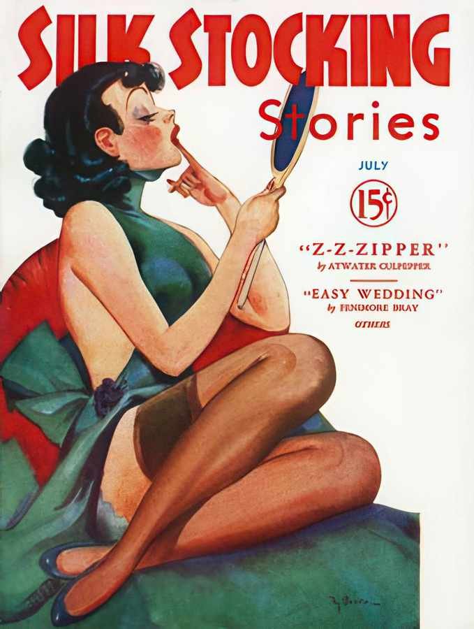 02 Silk Stocking Z Vintage Advert A4 Photo Print