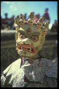 020010 Ceremonial Mask, Tibetan Mask Dance A4 Photo Print