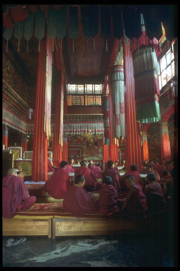 020014 Prayer Hall ( Lhakhang ), Rumtek Institute A4 Photo Print