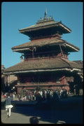 020040 Traditional Multi roofed Temple Of Kathmandu A4 Photo Print