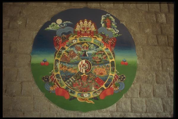 020042 Wheel Of Life, Norbulingka Tibetan Cultural Centre A4 Photo Print