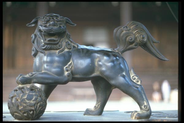 020051 Guardian Figure, Nishi honganji Temple A4 Photo Print