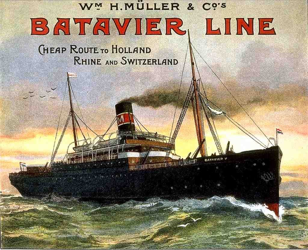 021 Batavier Line Vintage A4 Photo Print