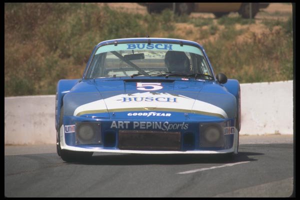 021043 Blue Porsche, Frontal A4 Photo Print