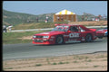 021050 Red Mustang, Left Side A4 Photo Print