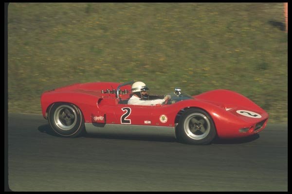 021082 Red Mclaren Olds A4 Photo Print