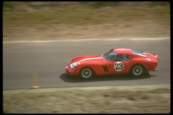 021093 Red Ferrari, Left Side A4 Photo Print