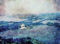 022004 Low Bridges Connecting City A4 Limited Edition Watercolour Print