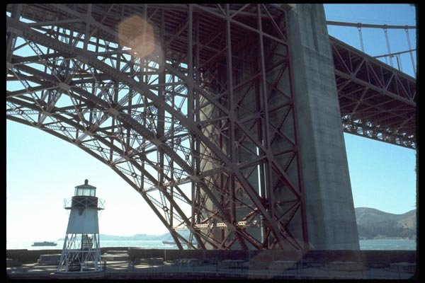 022005 Arched Trusses Under Bridge A4 Photo Print