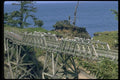 022007 Old Wooden Pier Bridge With Gulls A4 Photo Print
