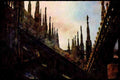 022028 Foot Bridges On Cathedral A4 Limited Edition Watercolour Print