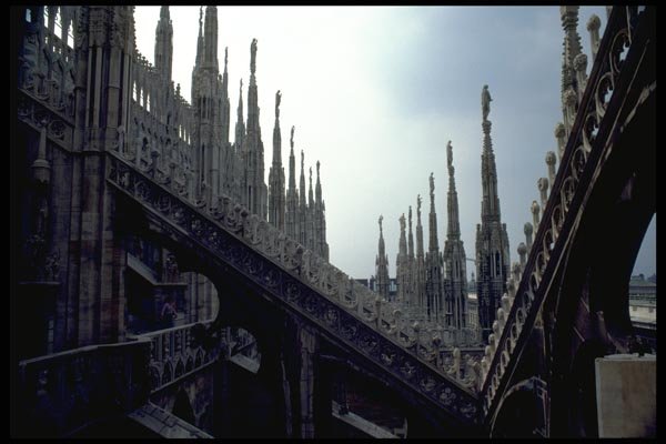 022028 Foot Bridges On Cathedral A4 Photo Print