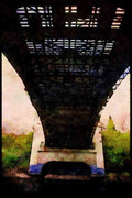 022036 Underside Of Drawbridge A4 Limited Edition Watercolour Print
