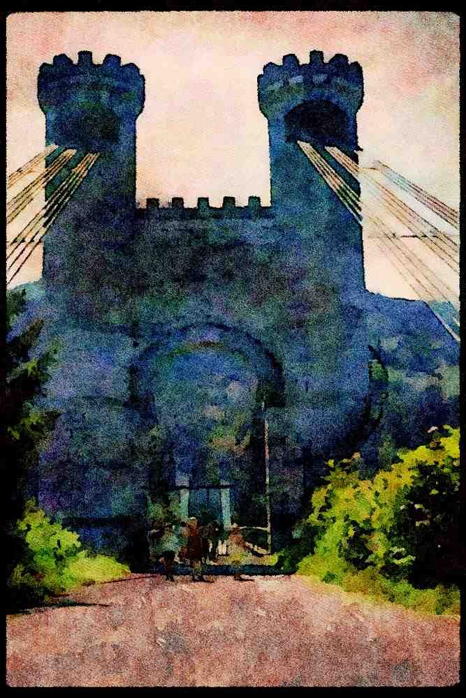 022044 Castle Bridge A4 Limited Edition Watercolour Print