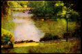 022048 Lattice Bridge In Park A4 Limited Edition Watercolour Print