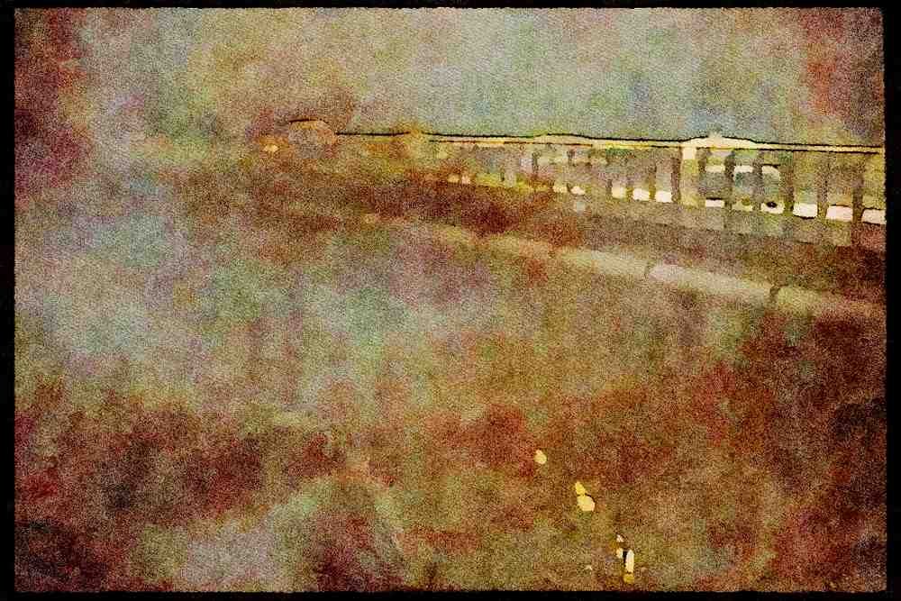 022051 Arched Bridge With Traffic A4 Limited Edition Watercolour Print