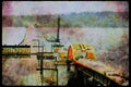 022057 Construction Of Floating Bridge A4 Limited Edition Watercolour Print