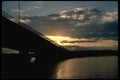 022058 Freeway Bridge At Sunset A4 Photo Print