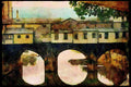 022059 Arched Stone Bridge, Florence Italy A4 Limited Edition Watercolour Print