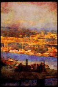 022061 Bridge Over Marina A4 Limited Edition Watercolour Print
