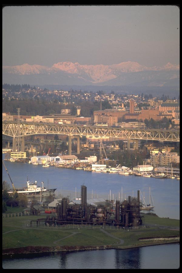 022061 Bridge Over Marina A4 Photo Print