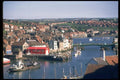 022064 Drawbridge, Boats And Village A4 Photo Print