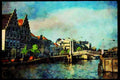 022070 Drawbridge In Holland A4 Limited Edition Watercolour Print
