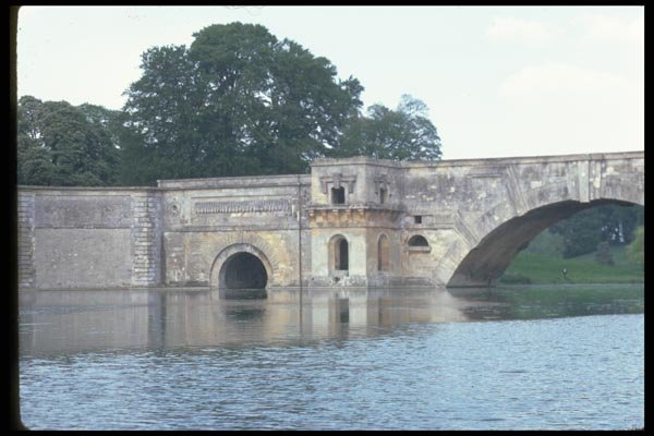 022073 Stone Arched Bridge With Side Tunnel A4 Photo Print