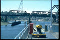 022083 Truss Bridge With Railcars A4 Photo Print