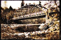 022085 Red Through Arched Bridge A4 Limited Edition Watercolour Print