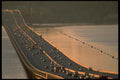022089 Floating Bridge With Booms A4 Photo Print