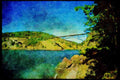 022091 Steel Arched Bridge Connecting Island A4 Limited Edition Watercolour Print