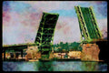 022094 Green Drawbridge A4 Limited Edition Watercolour Print