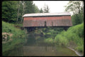 022099 Wooden Covered Bridge A4 Photo Print
