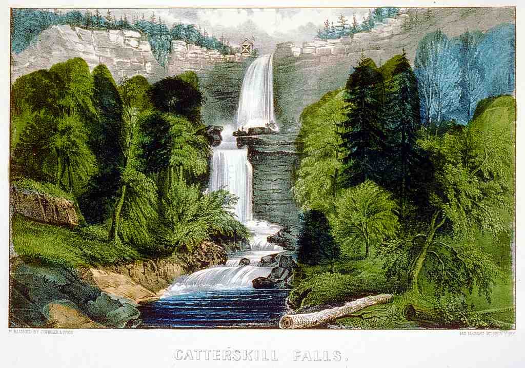 023 Catterskill Falls Vintage A4 Photo Print