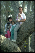 023002 Family And Dog In Tree A4 Photo Print