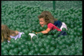 023012 Children In Green Balls A4 Photo Print