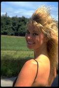 023027 Young Woman Looking Over Shoulder A4 Photo Print