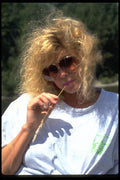 023028 Young Woman With Grass Stalk A4 Photo Print