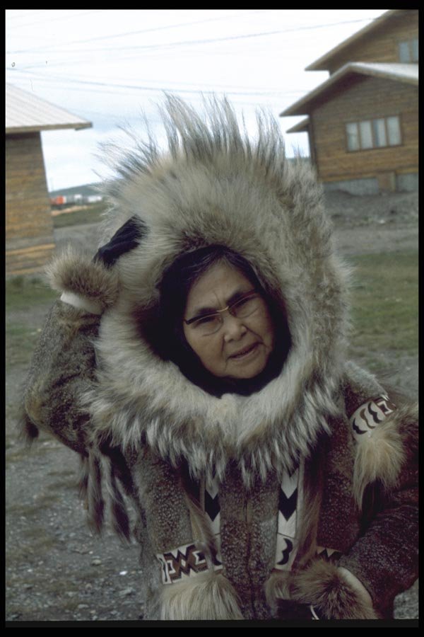 023036 Woman In Inuit Furs A4 Photo Print