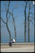 023046 Sitting By The Lake A4 Photo Print