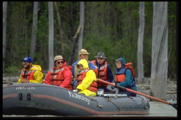 023054 Rafting In Rubber Boat A4 Photo Print
