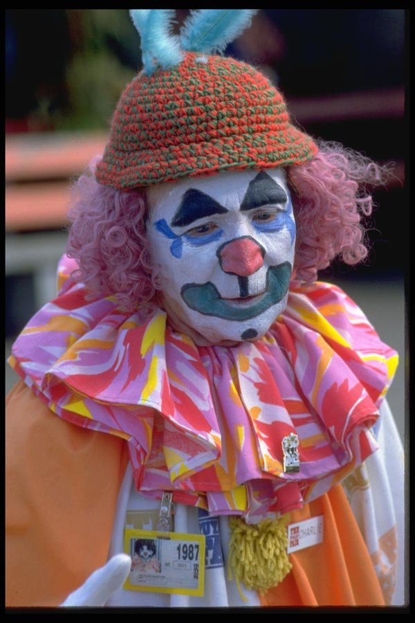 023071 Clown A4 Photo Print