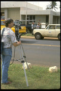 023073 Cameraman Waiting A4 Photo Print