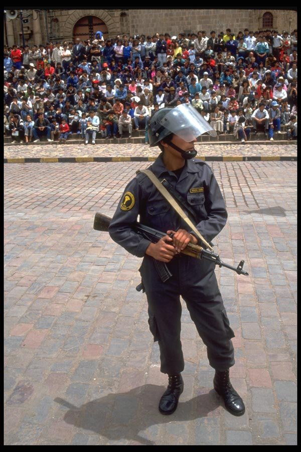 023074 Peruvian Military Soldier A4 Photo Print