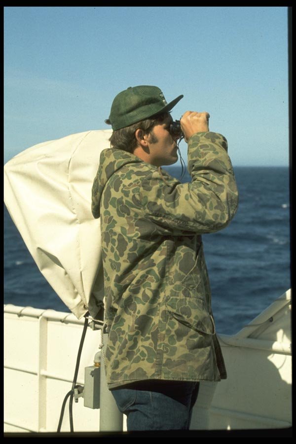 023075 Birdwatching At Sea A4 Photo Print